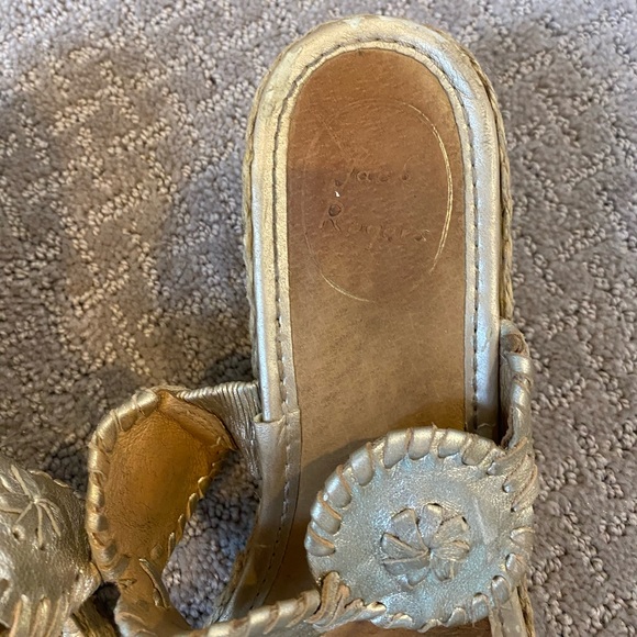 Women’s Platinum Jack Rogers Wedges - Picture 5 of 9